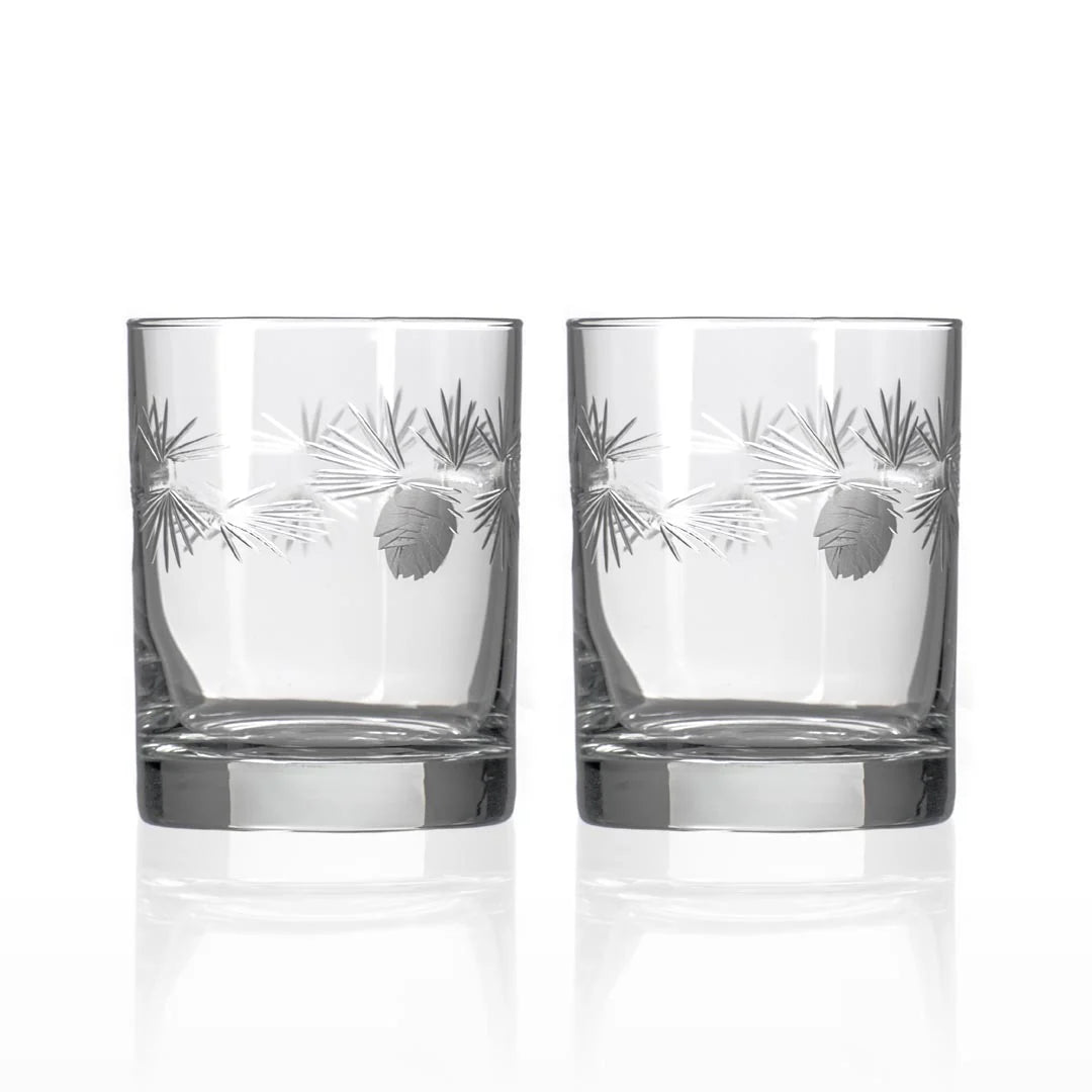 Icy Pine Double Old Fashioned S/2