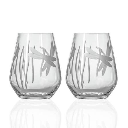Dragonfly Stemless Wine S/2