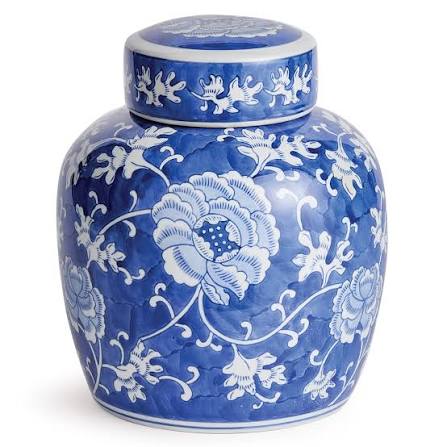 Dynasty Lotus Lidded Jar