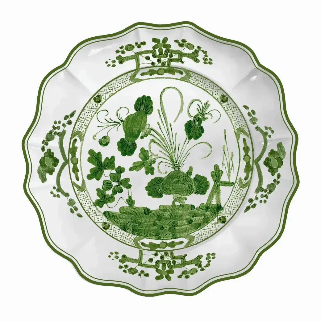 Vida Faenza Round Platter 13"-Gr/Wht