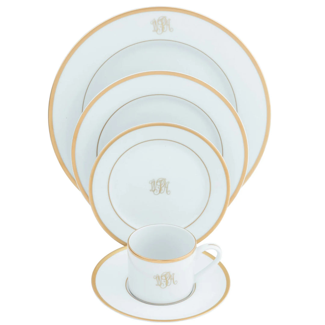 Signature Monogram Gold Ultra-White