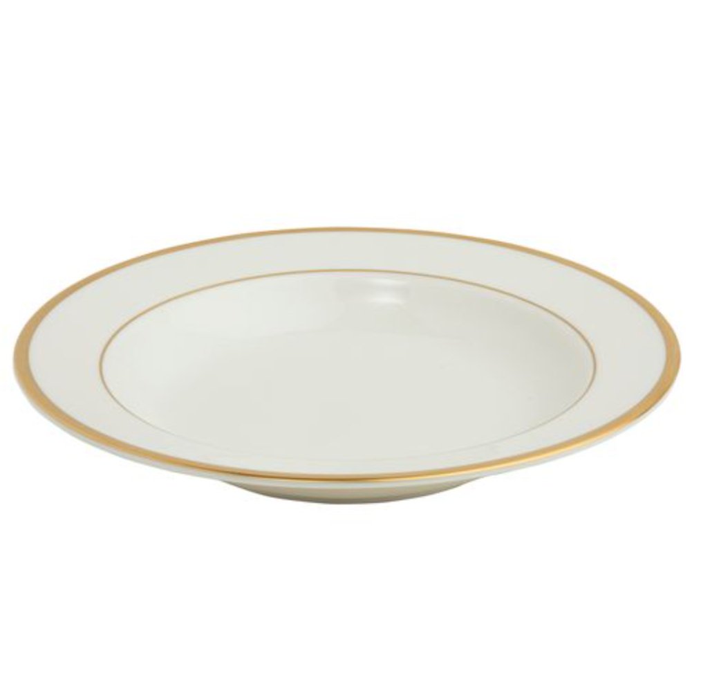 White Gold Bracelet Soup Plate